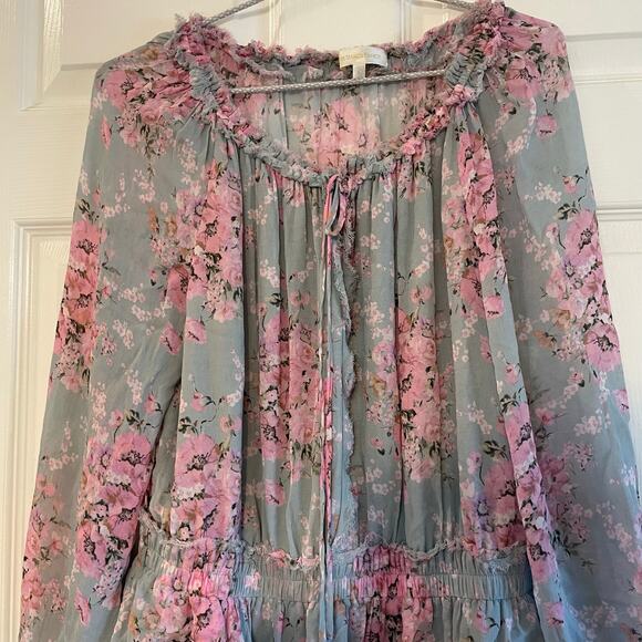 LoveShackFancy Popover Floral Mini Dress - Picture 11 of 16